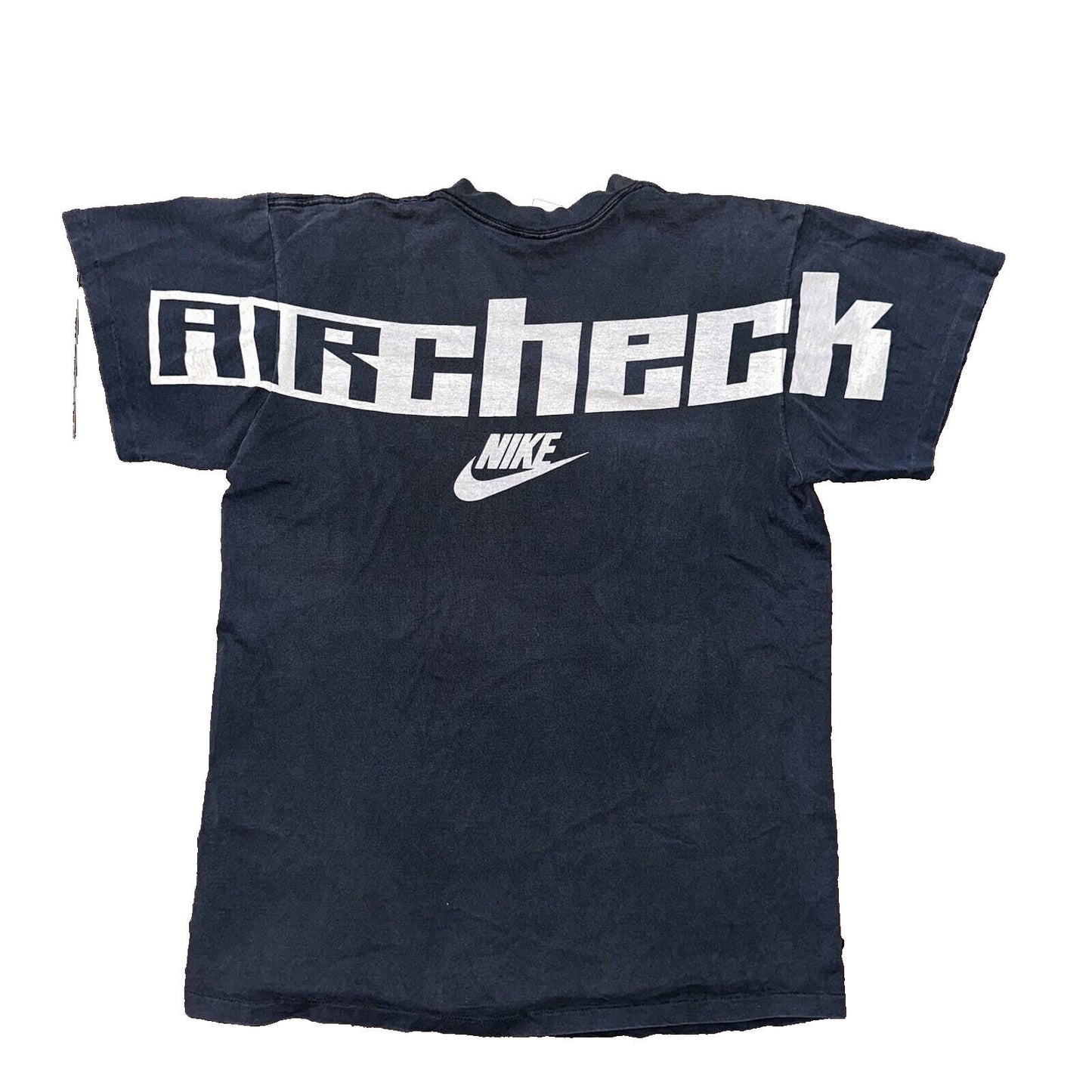 Nike Vintage T Shirt Mens XL AIR CHECK Rap Jordan Music Flight Track Sneakers