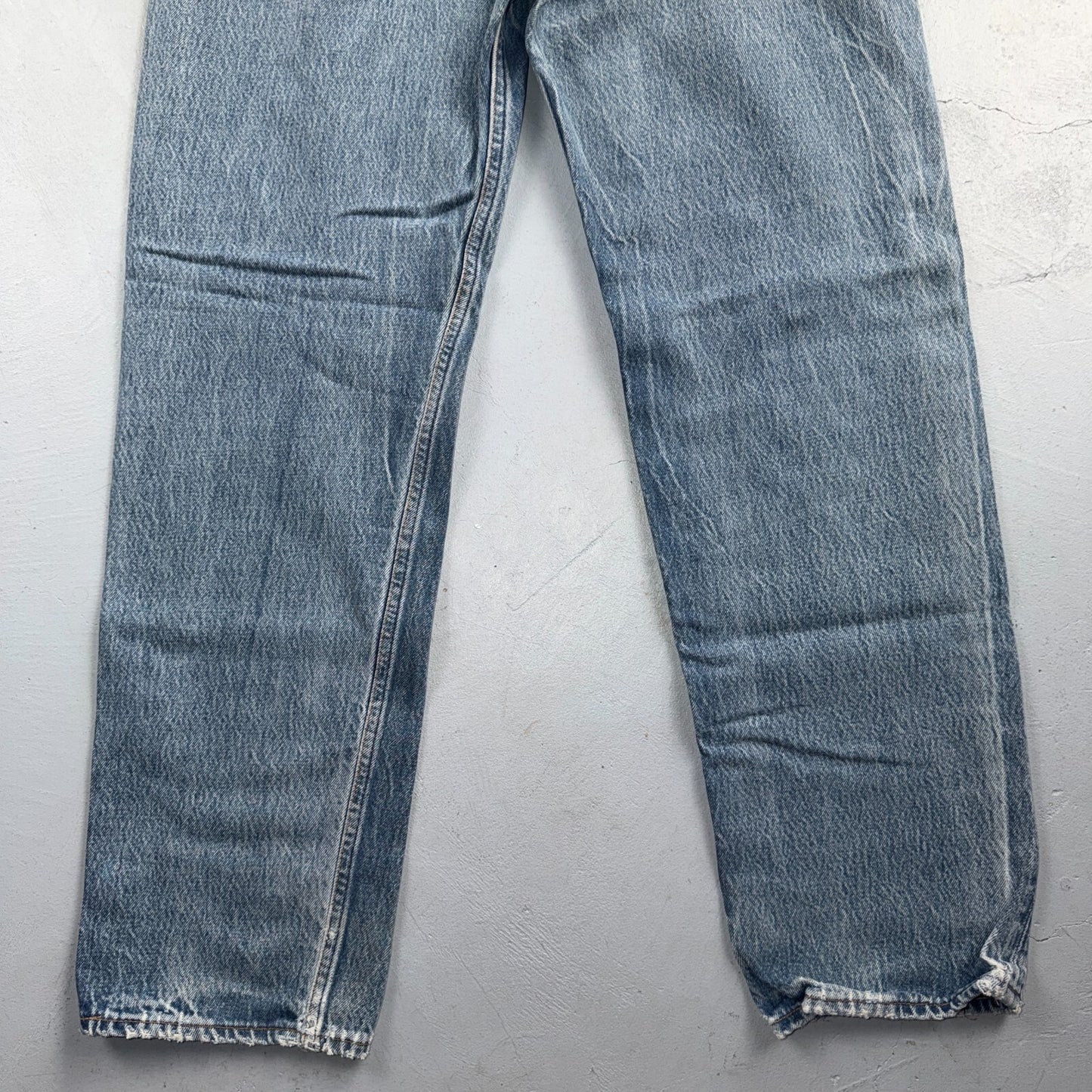 Levis 501 Vintage 90s USA XX Straight Leg Jeans Blue Light Wash 38x34 Act 34x29