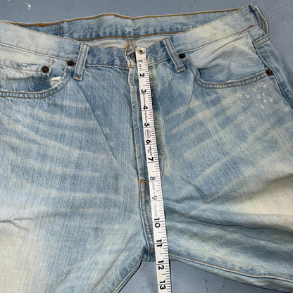 Levis 501 Vintage Y2K 90s XX Straight Leg Jeans Blue Light Wash 34x32 Act 33x32