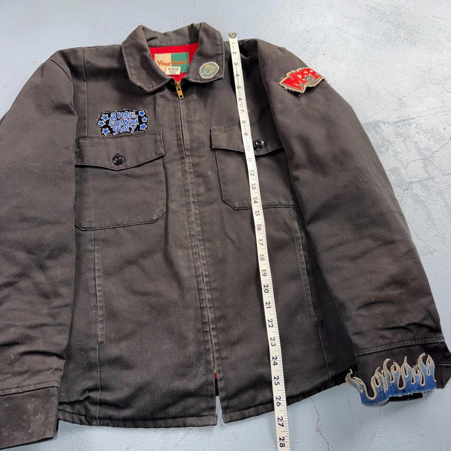 VTG WearGuard Mechanic Work Jacket Workwear New Found Glory Rock Detroit Music