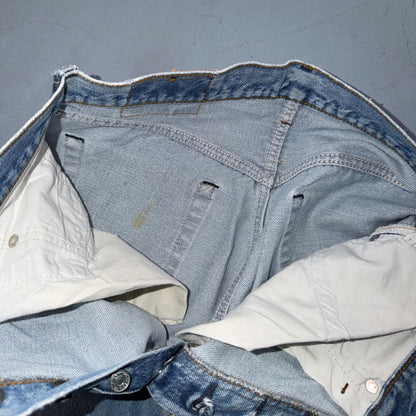 Levis 501 Vintage 80s Redline Selvedge USA XX Jeans Light Wash 34x38 Act 31x33