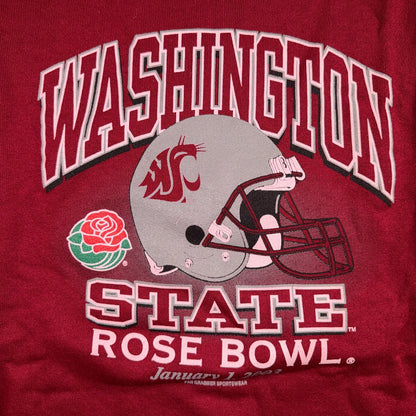 Vintage 7th Rose Bowl 2003 WSU Washington State Cougars Pullover Sweatshirt XL