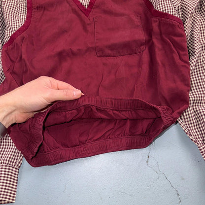 VTG 50s Gabardine Loop Collar Shirt S Rockabilly Vest Jac California Ricky RARE