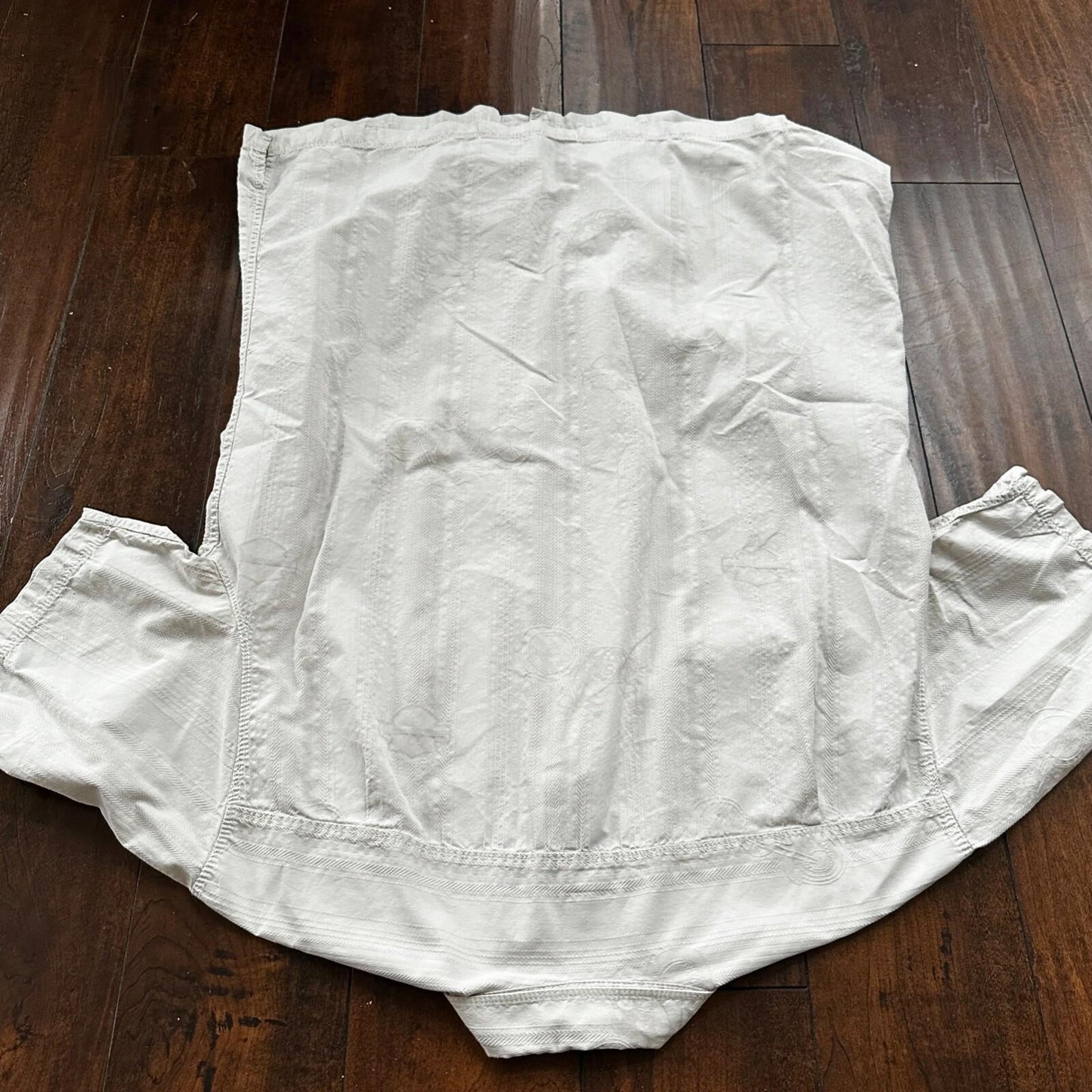 Harley Davidson Shirt Button Up XL Short Sleeve VTG Motorcycle White Silk
