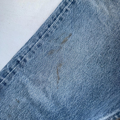 Levis 501 Vintage 90s USA XX Straight Leg Jeans Blue Light Wash 38x30 Act 35x27