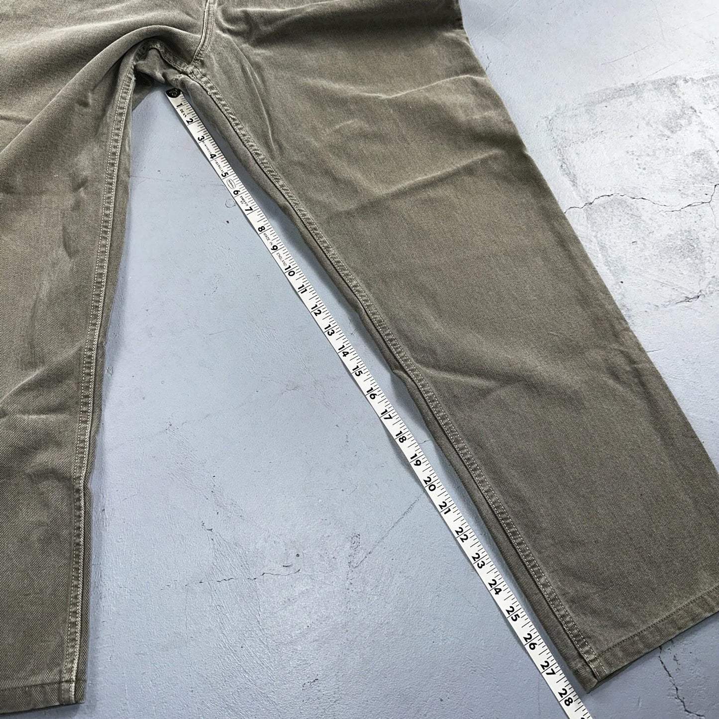 Democracy Jeans Womens 16 Green Denim Pants Banana Republic VTG USA High Rise