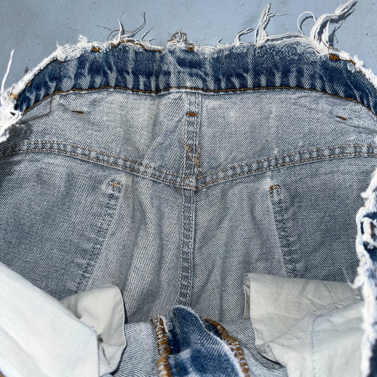 Levis 517 Vintage 80s USA Orange Tab Bootcut Flare Blue Worn Jeans Act 34x31