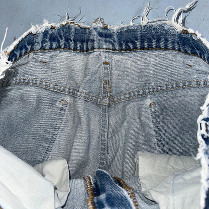 Levis 517 Vintage 80s USA Orange Tab Bootcut Flare Blue Worn Jeans Act 34x31