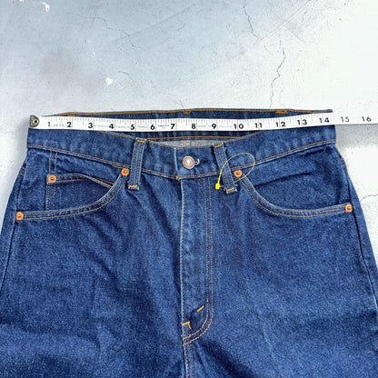 Levis 505 Vintage 80s USA Orange Tab Jeans 30x34 Blue Dark Wash 501 Act 29x28