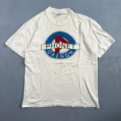 Oregon 80s Phonet VTG T Shirt Large Stedman Single Stitch Graphic PDX Racing Rap
