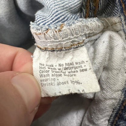 Levis Vintage 80s Redline Selvedge USA 501 XX Jeans Light Wash 32x36 Act 29x31