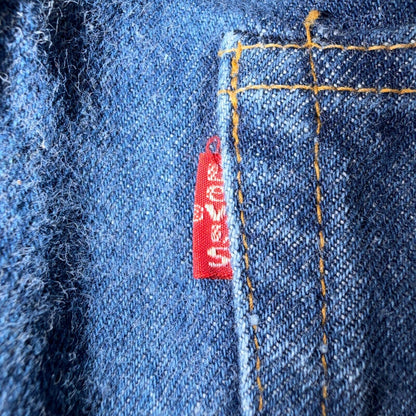 Levis 501 Vintage 80s Redline Selvedge USA XX Jeans Dark Wash 33x31 Act 31x27