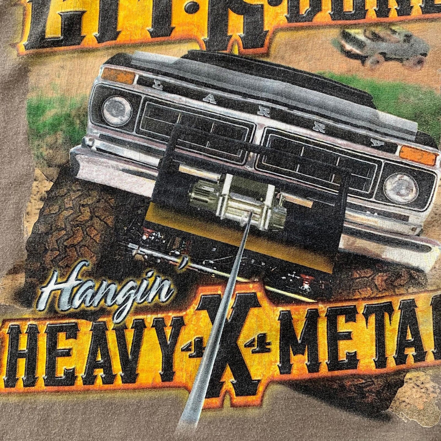 Cars Get It Done Country Music Vintage T Shirt Y2K Mud Muscle Truck USA Metal