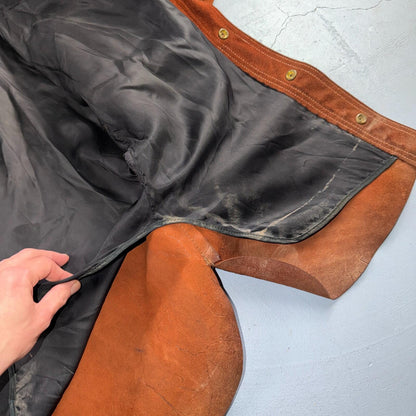 Buckboard Vintage Suede Leather Western Jacket Snap Buttons Men’s Size 44