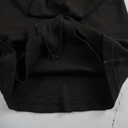 Antique 1920s Black Solid Wool Bathing Suit Women Swimsuit Art Deco 20s 30s