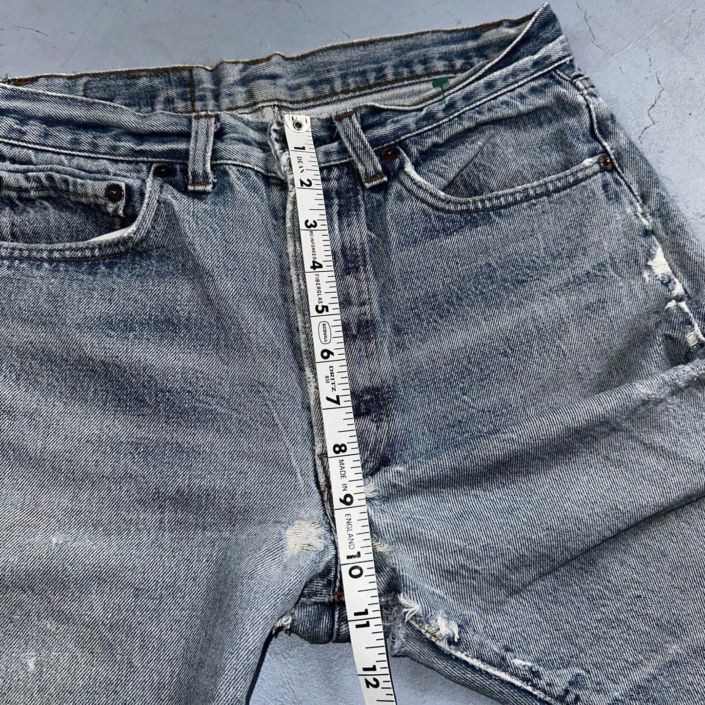 Levis 501 Vintage 80s USA XX Straight Leg Jeans 32x31 Thrashed Wash Act 30x26