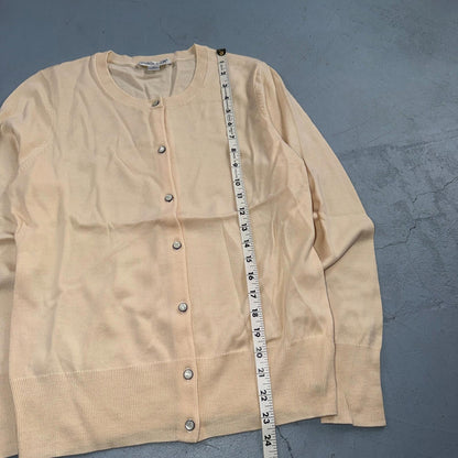 Pendleton 100% Merino Wool Button Up Cardigan Sweater Women's M Basic Ivory