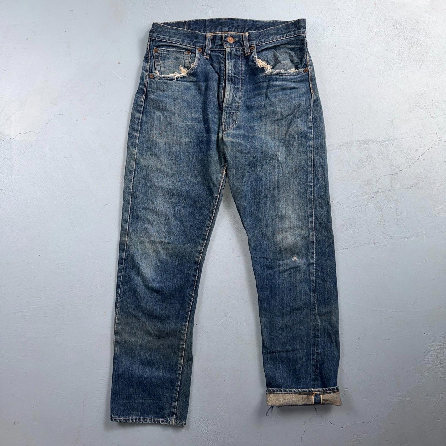 Levis 505 Big E Vintage 60s Redline Selvedge USA XX 1960s Jeans 501 Act 31x28