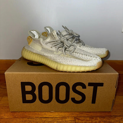 Adidas Yeezy Boost 350 V2 Low Light Size 11 With Box Lightly Worn White