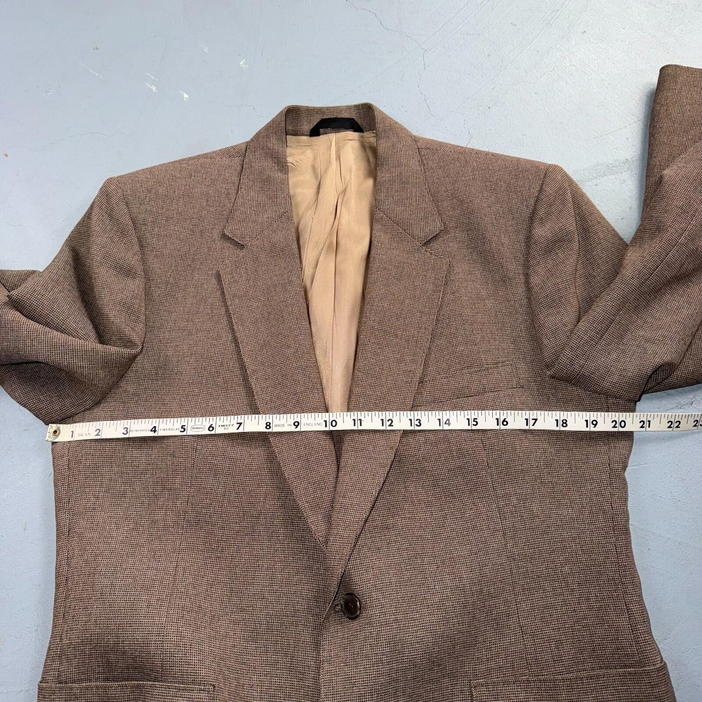 VTG Mens 3 PC Suit 40 Jacket Coat Pants Vest Plaid Rockabilly 70s 1970s Brown