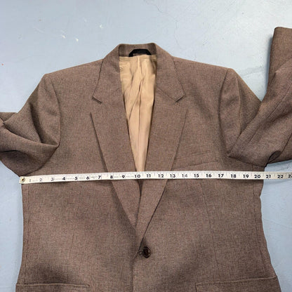 VTG Mens 3 PC Suit 40 Jacket Coat Pants Vest Plaid Rockabilly 70s 1970s Brown