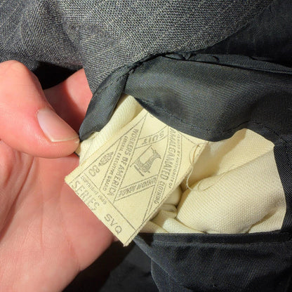 1960s 1950s VTG Mens 2 PC Suit 38 Jacket Coat Pants Gray Union Wool Rockabilly