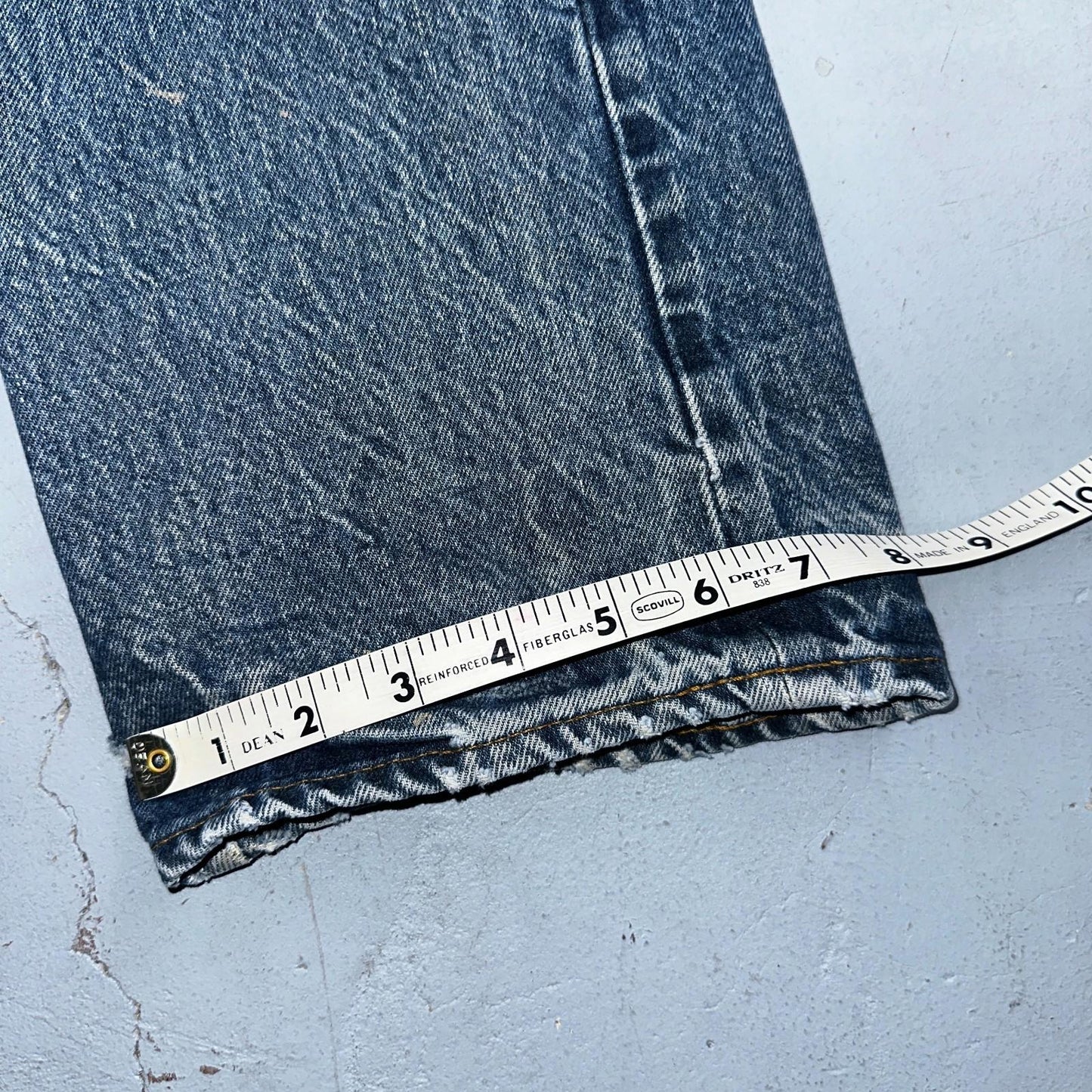 Levis 501 Vintage 80s Redline Selvedge USA XX Jeans Light Wash 35x36 Act 31x31