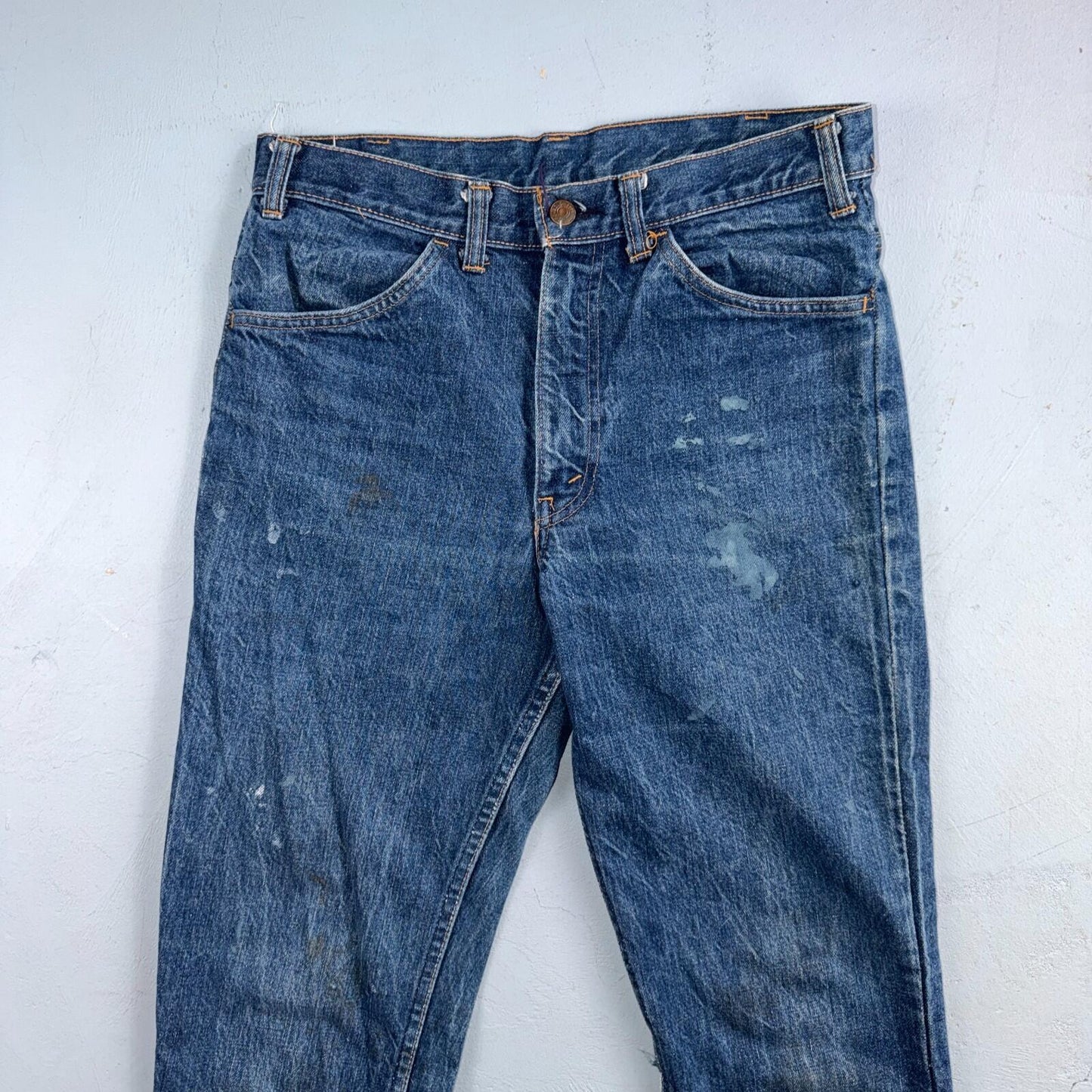 Levis Big E Vintage 60s Orange Tab 646 Bell Bottoms Denim Jeans Bootcut 31x29