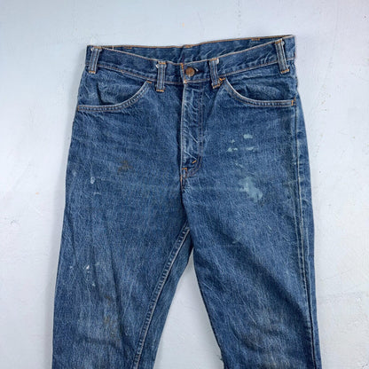 Levis Big E Vintage 60s Orange Tab 646 Bell Bottoms Denim Jeans Bootcut 31x29