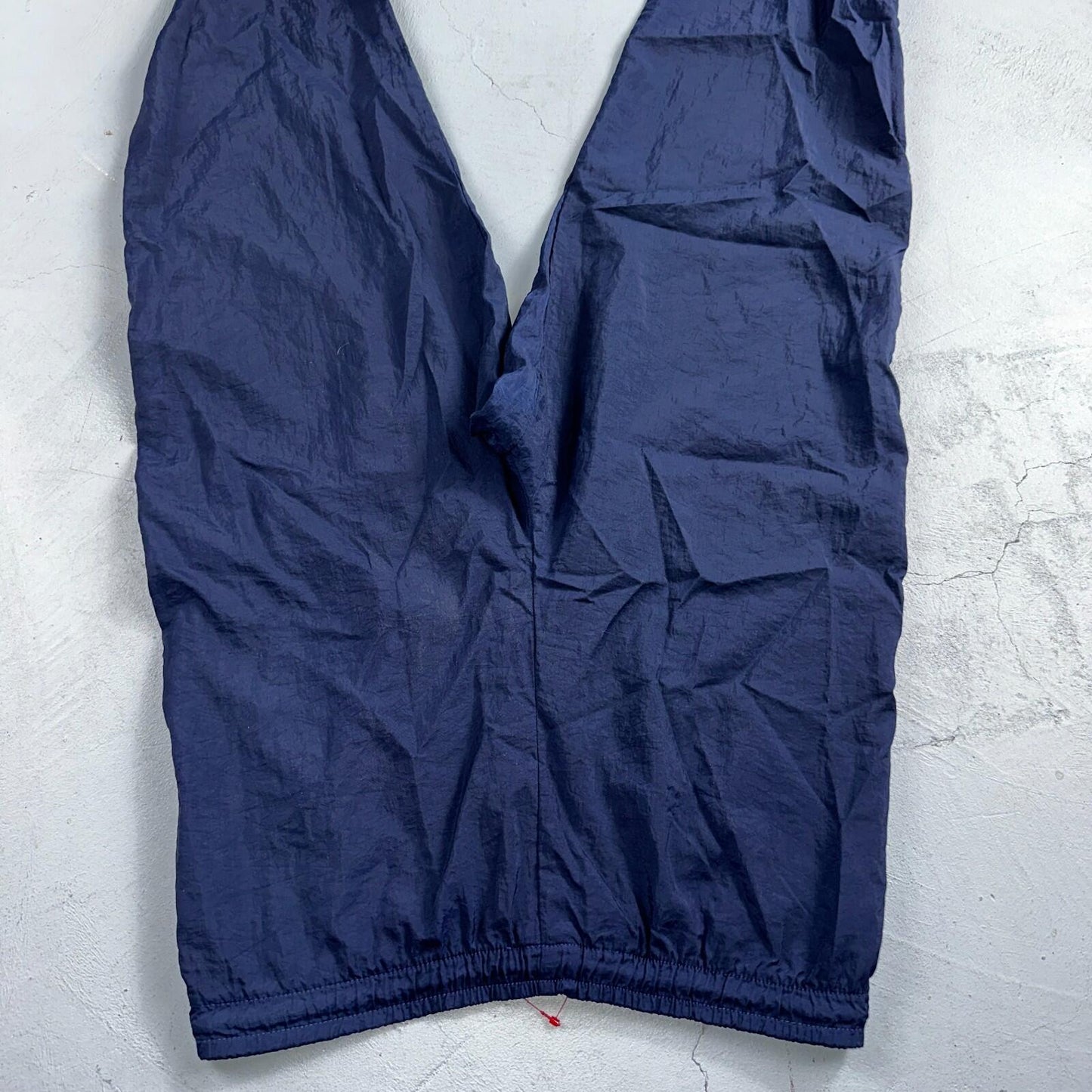 Nike VTG 90s Windbreaker Track Pants Ankle Zip Unlined Navy 1990s Essential