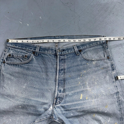 Levis 501 Vintage 80s Redline Selvedge USA XX Jeans Light Wash 40x33 Act 38x30