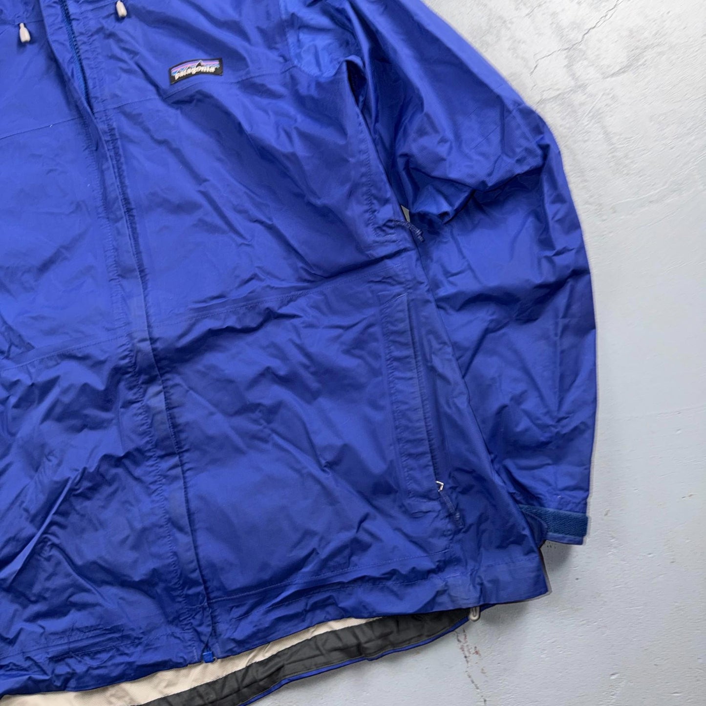 Patagonia Womens Purple Zip Up Windbreaker Hooded Shell Jacket Size L
