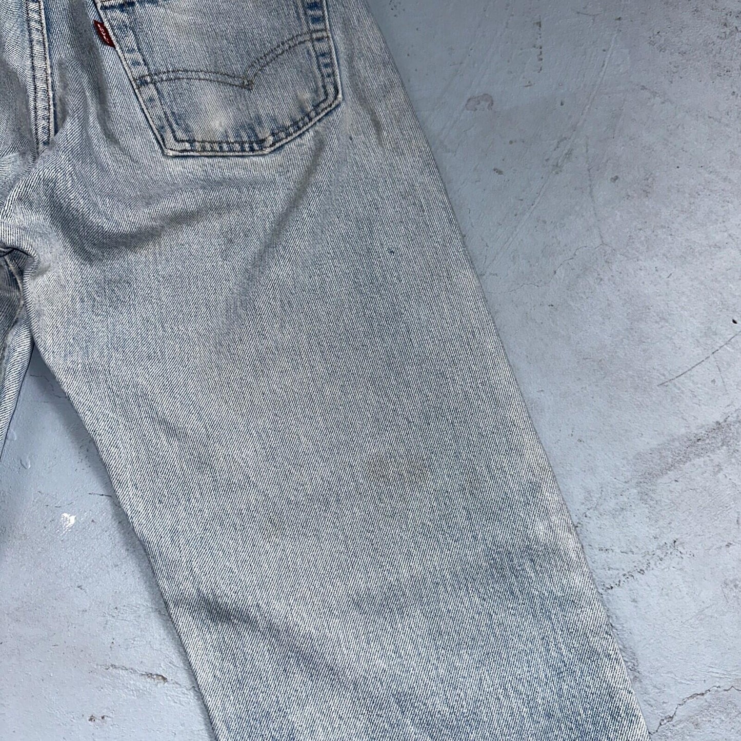 Levis 501 Vintage 80s Redline Selvedge USA XX Jeans Light Wash 32x33 Act 29x29