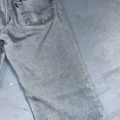 Levis 501 Vintage 80s Redline Selvedge USA XX Jeans Light Wash 32x33 Act 29x29
