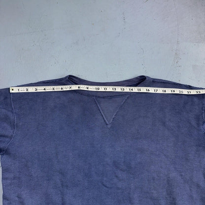 VTG Double V Sweatshirt 40s 50s 1940s Faded Blue Crewneck Boxy Rockabilly 1950s