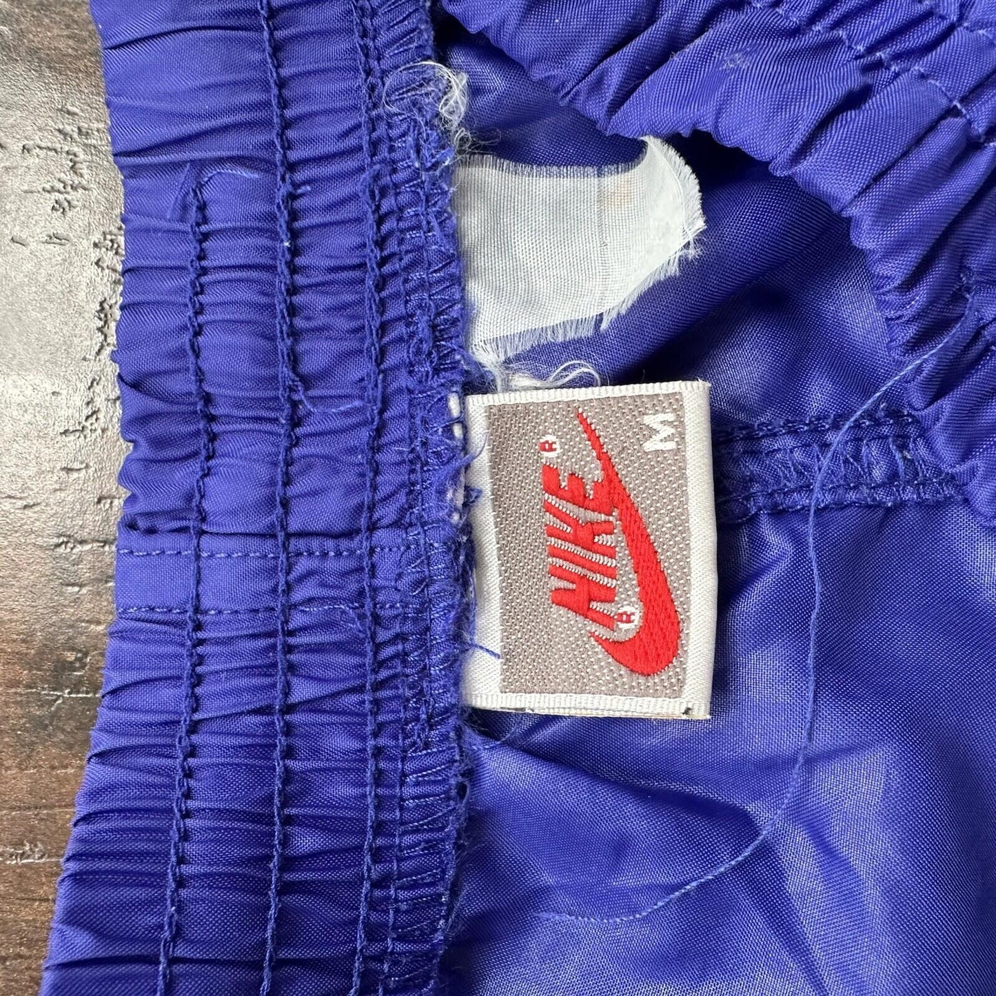 Nike Vintage 90s Gray Tag Windpants Track Pants Ankle Zip Unlined Purple M