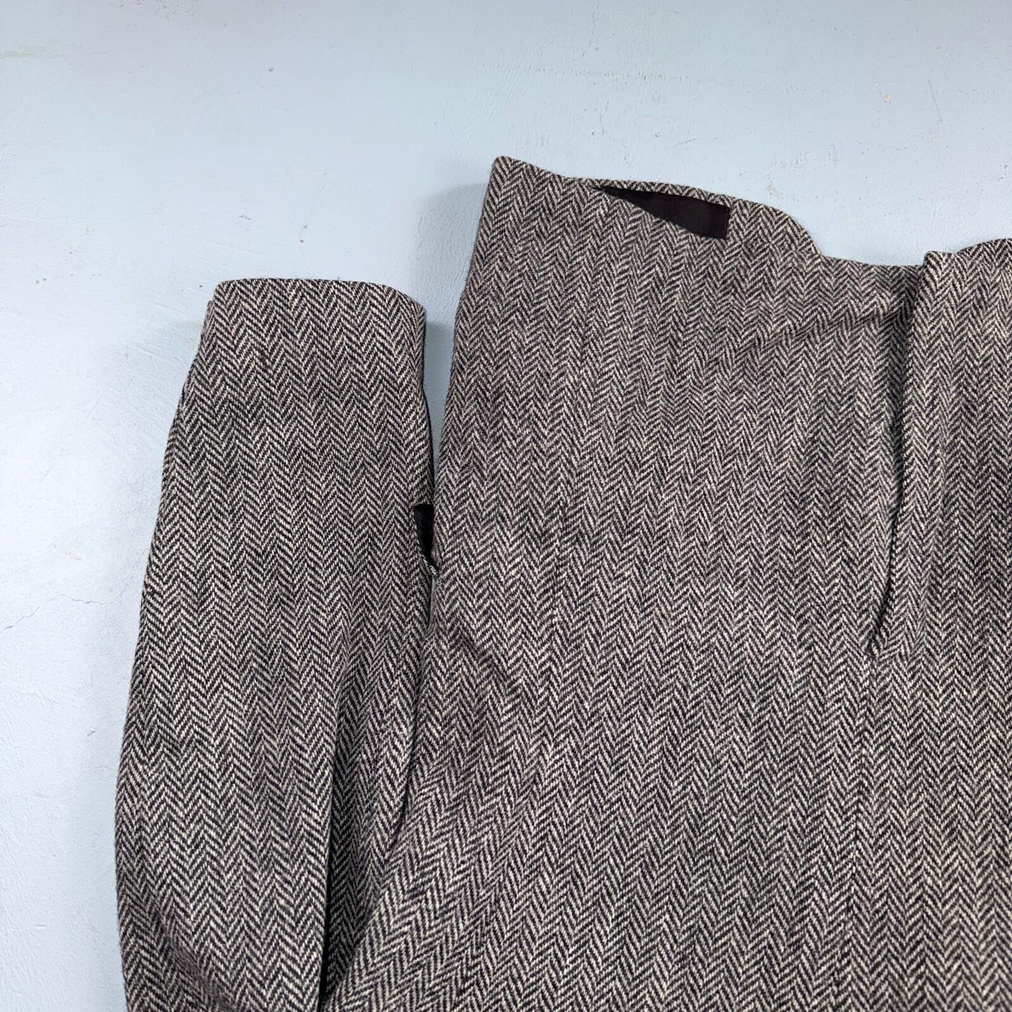Harris Tweed Stafford Vintage 40 Blazer Gray Herringbone Wool Sport Coat USA