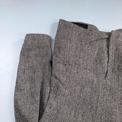 Harris Tweed Stafford Vintage 40 Blazer Gray Herringbone Wool Sport Coat USA