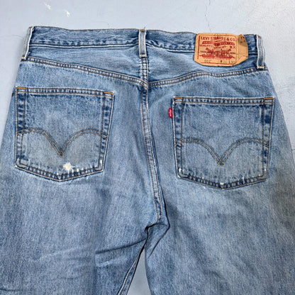 Levis 501 Vintage Y2K XX Straight Leg Jeans Blue Light Wash 36x30 Act 34x28