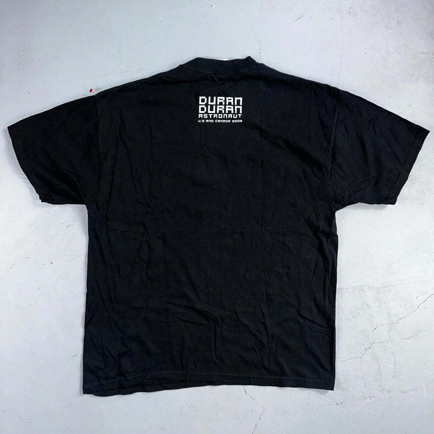 Duran Duran 2005 USA Tour Black VTG T Shirt Y2K Music Band Promo Concert Dance
