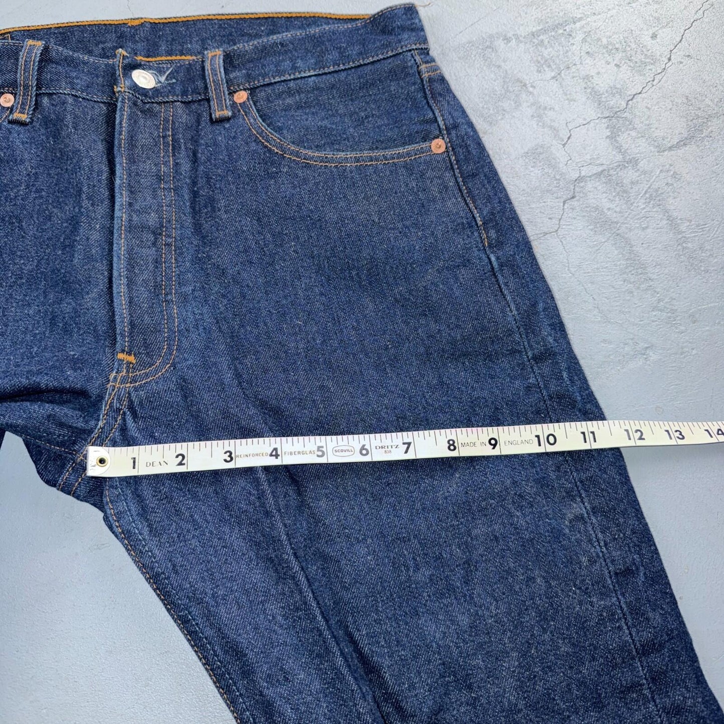 Levis 501 Vintage Y2K 90s XX Straight Leg Jeans Blue Dark Wash 33x30 Act 32x27