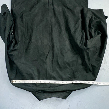 Aqaron Rain Trench Coat Mens 38 Short Green Long Sleeve Button Long Jacket