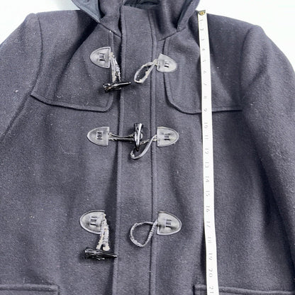 L.L. Bean Men S US Navy Anchor Collection Toggle Wool Pea Coat Jacket USA VTG