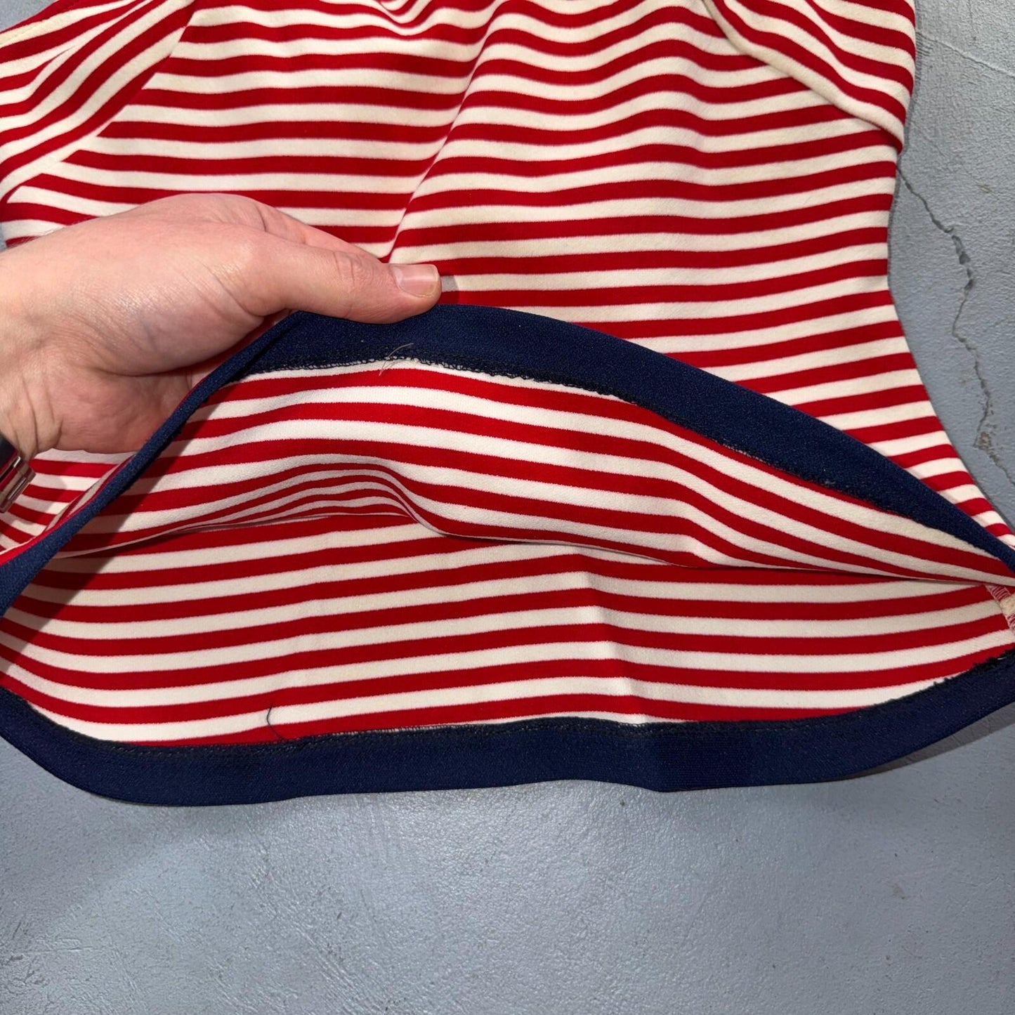Vintage 1960s Carol Brent Swimsuit Bathing Suit Built In Bra Pin Up MOD 2 Pc