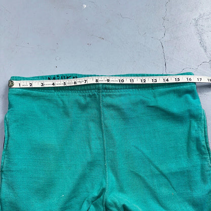 Vintage 90s Lands End Fleece Sweatpants Adult M Green Made In USA Champion