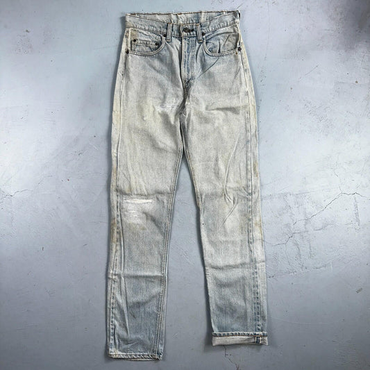 Levis 505 VTG 70s SS Redline Selvedge USA XX Jeans Light Wash Talon Act 29x34