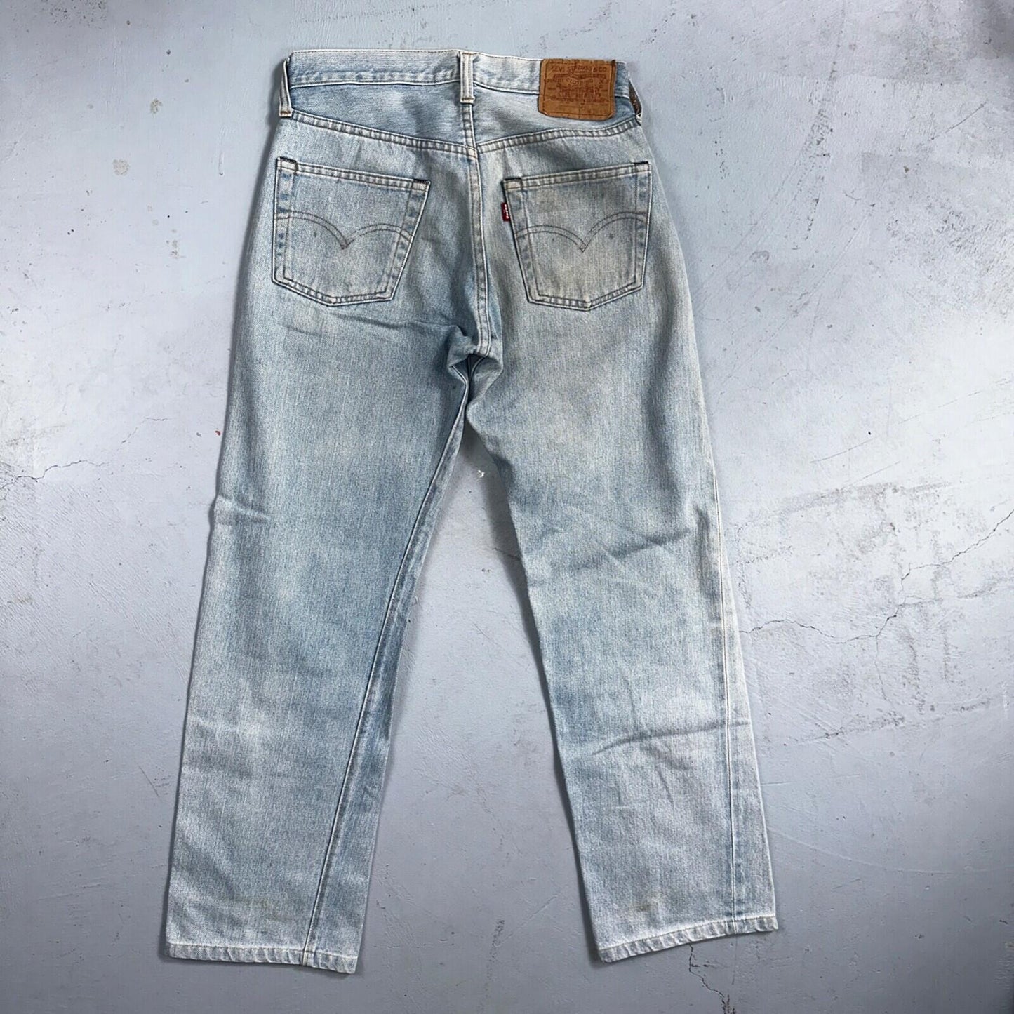 Levis 501 Vintage 80s Redline Selvedge USA XX Jeans Light Wash 29x30 Act 27x27