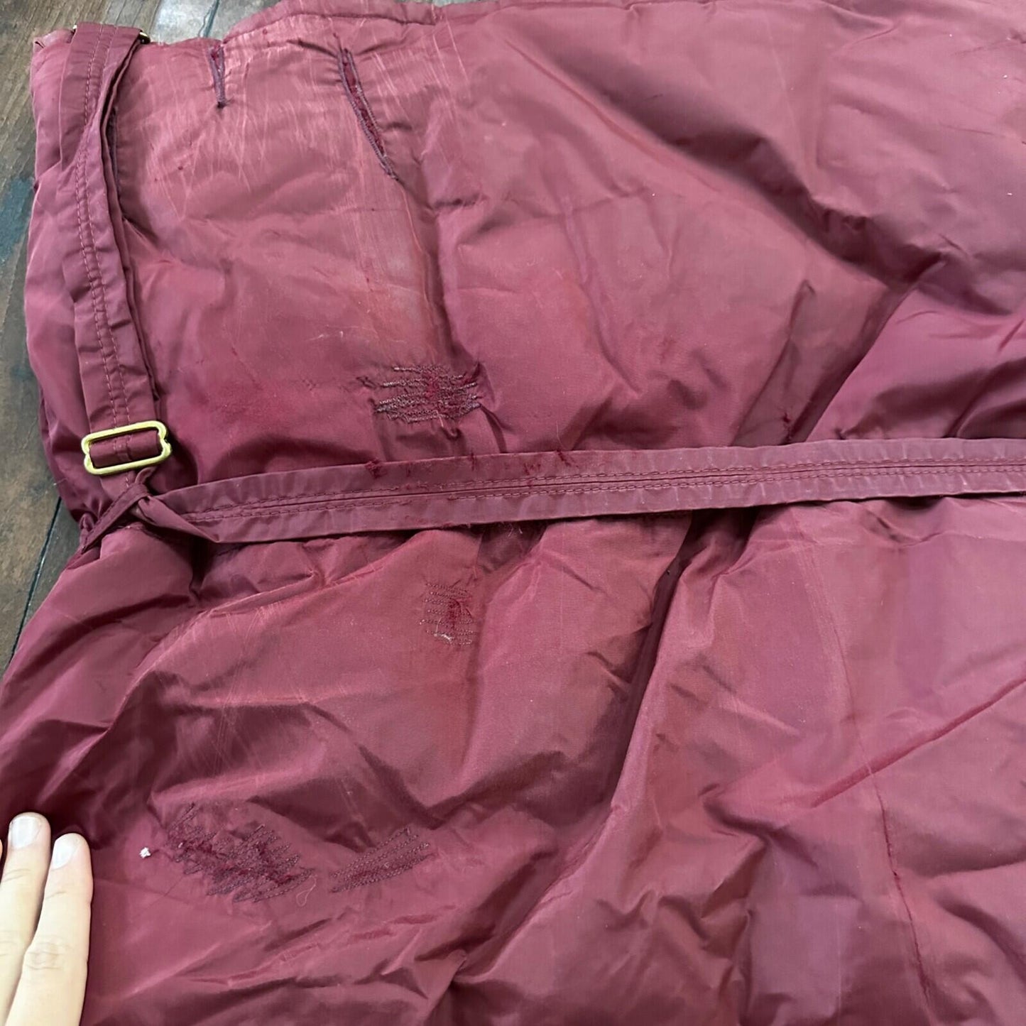 Vintage 1960s Goose Down Alp Sport Jacket L Ski Parka Coat Red Talon zip Bauer