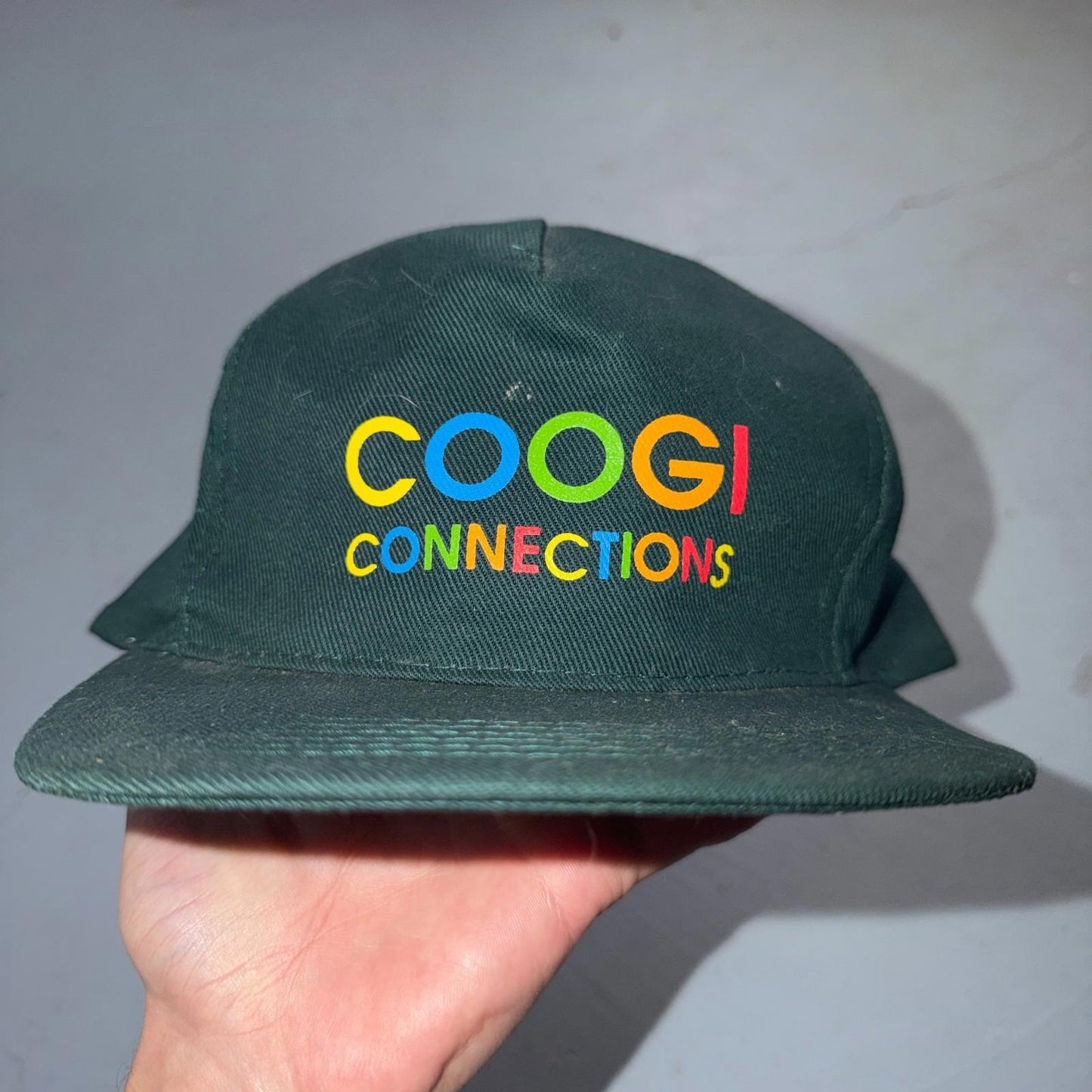 Coogi Connections VTG Hat Baseball Cap Snapback 90s Spotlight Japan Rare Green