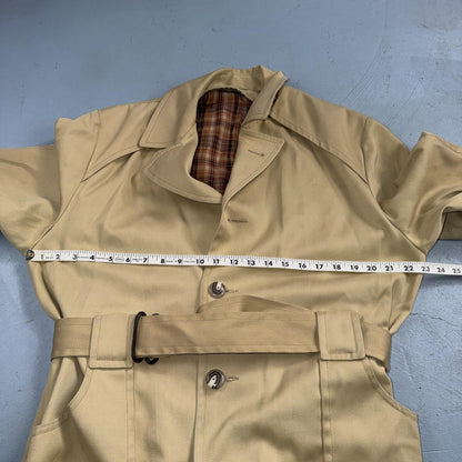 VTG 50s 60s Sportswear Mid Length Jacket Car Coat Blazer Overcoat Belted Rain